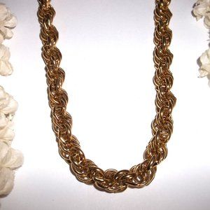 29 1/2" Vintage Gold Chain Necklace Retro Unisex Style Costume Jewelry Long C428
